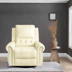 Fauteuil inclinable électrique de luxe en cuir respirant avec fonction releveur, chauffage et massage – Idéal pour l'aide aux personnes âgées
