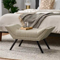 Banc Ottoman en Tissu Capitonnage – Élégant et Multifonctionnel