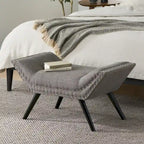  Rosalynn Tufted Fabric Ottoman Bench  Stylish and Multi-Functional