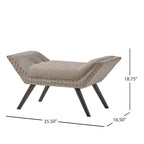 Banc Ottoman en Tissu Capitonnage – Élégant et Multifonctionnel