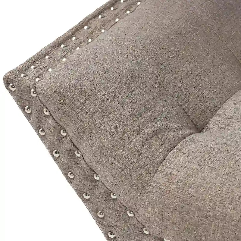 Banc Ottoman en Tissu Capitonnage – Élégant et Multifonctionnel