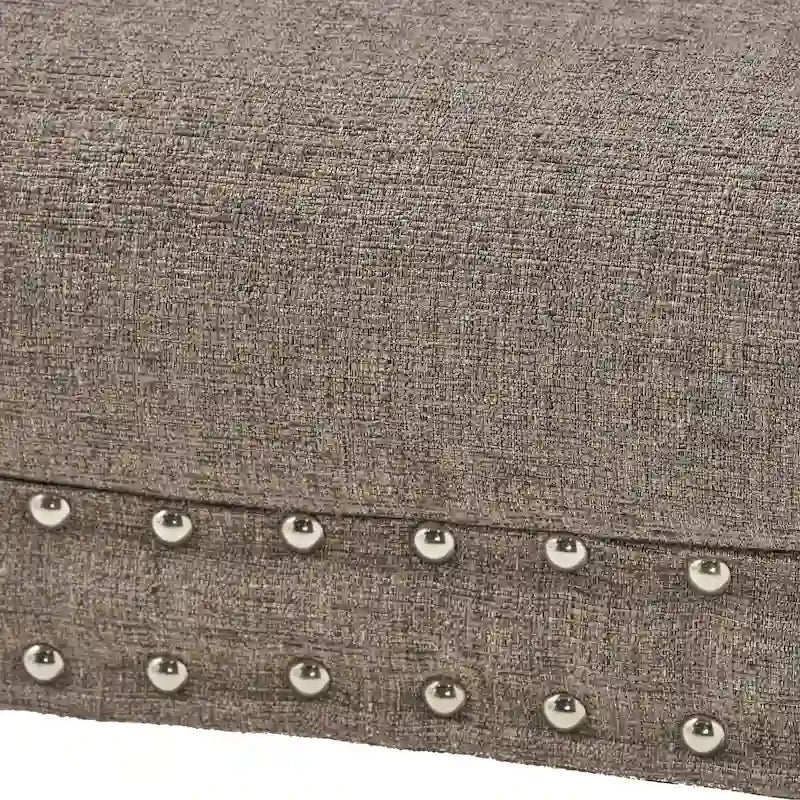 Banc Ottoman en Tissu Capitonnage – Élégant et Multifonctionnel
