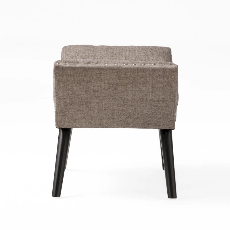 Banc Ottoman en Tissu Capitonnage – Élégant et Multifonctionnel