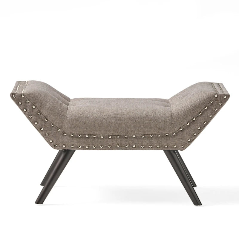 Banc Ottoman en Tissu Capitonnage – Élégant et Multifonctionnel