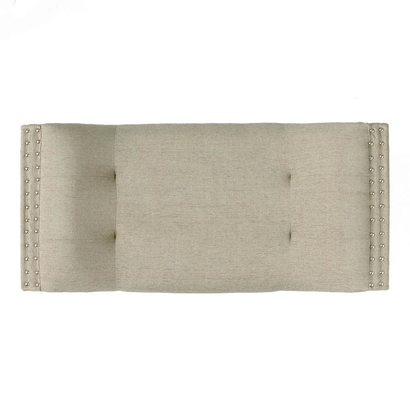 Banc Ottoman en Tissu Capitonnage – Élégant et Multifonctionnel