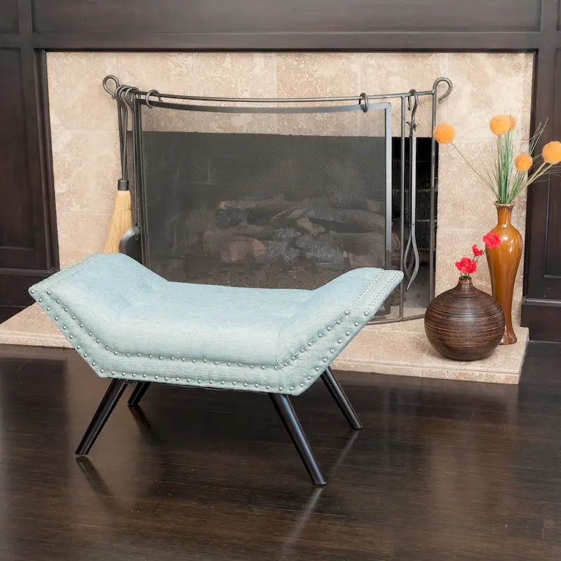 Banc Ottoman en Tissu Capitonnage – Élégant et Multifonctionnel