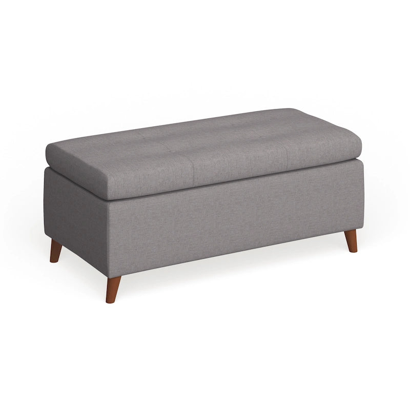 Banc ottoman de rangement du milieu du siècle