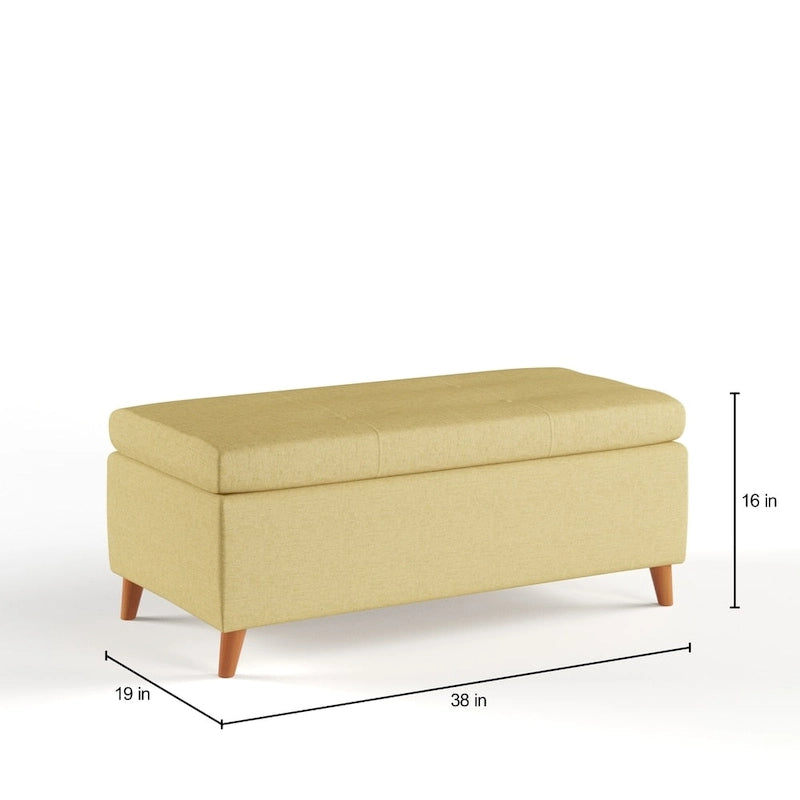 Banc ottoman de rangement du milieu du siècle