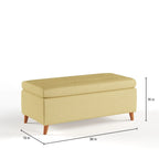 Banc ottoman de rangement du milieu du siècle