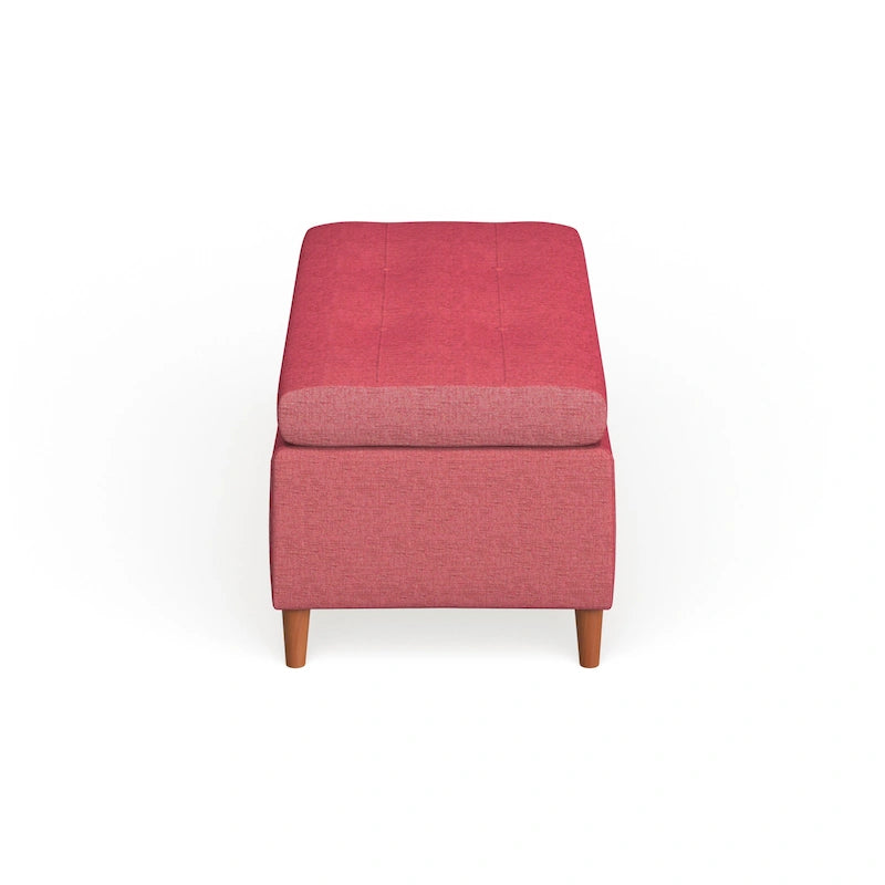 Banc ottoman de rangement du milieu du siècle