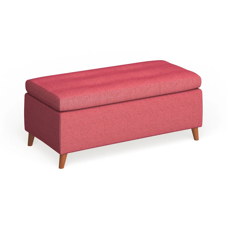 Banc ottoman de rangement du milieu du siècle