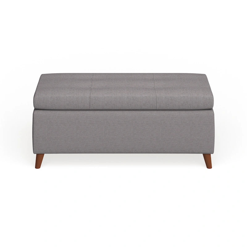 Banc ottoman de rangement du milieu du siècle