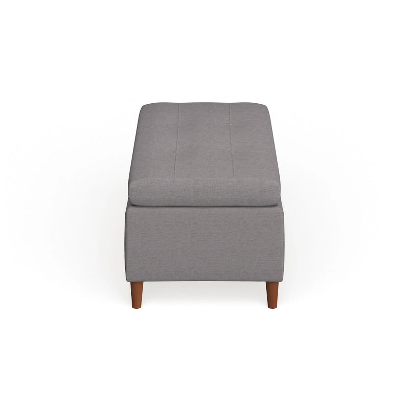 Banc ottoman de rangement du milieu du siècle
