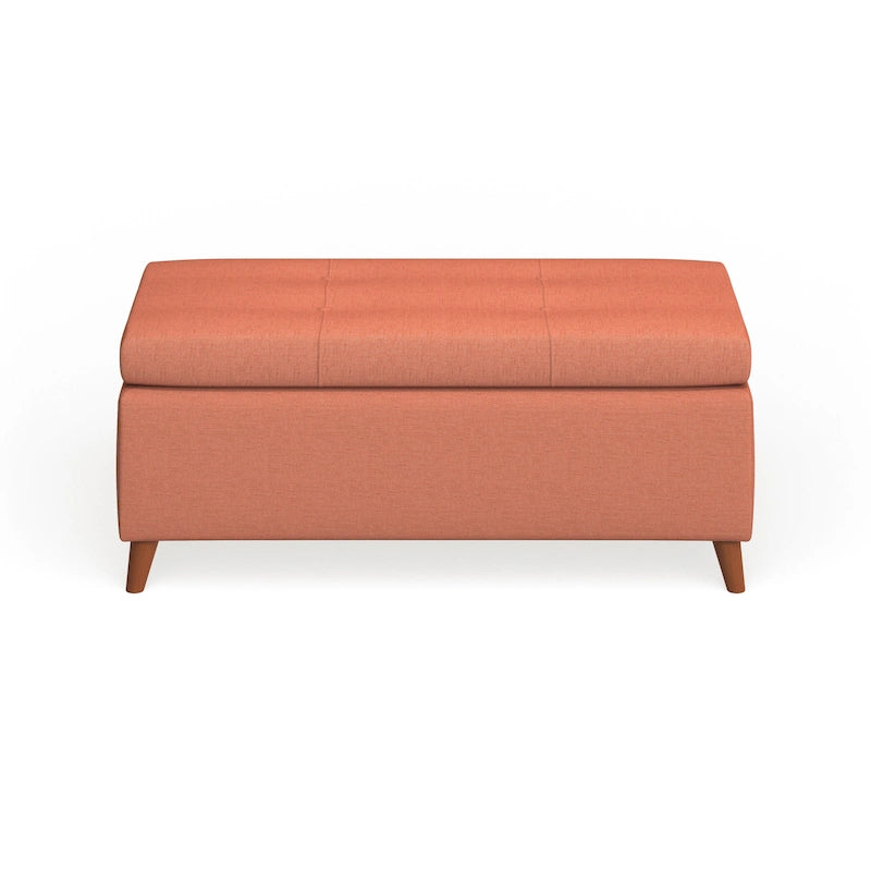 Banc ottoman de rangement du milieu du siècle