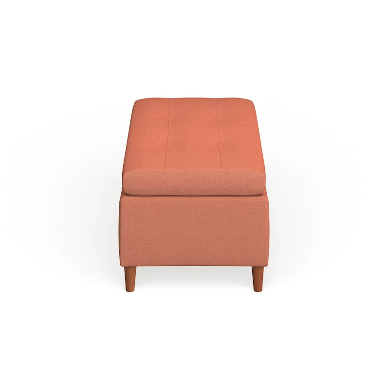 Banc ottoman de rangement du milieu du siècle