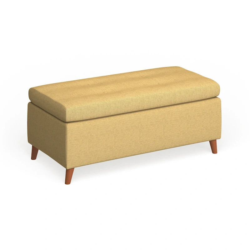 Banc ottoman de rangement du milieu du siècle