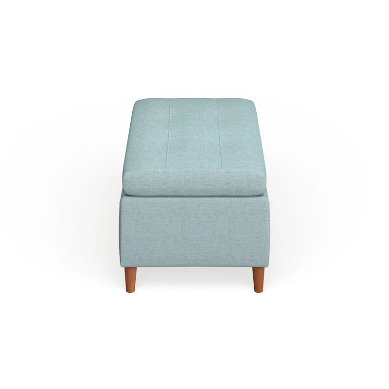 Banc ottoman de rangement du milieu du siècle