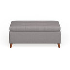 Banc ottoman de rangement du milieu du siècle