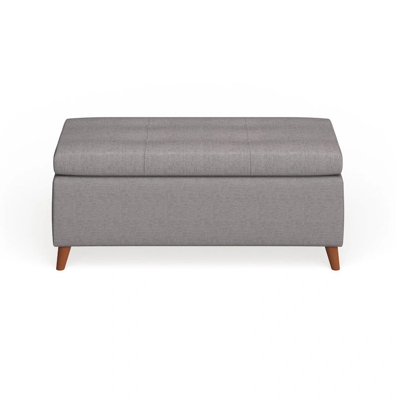 Banc ottoman de rangement du milieu du siècle