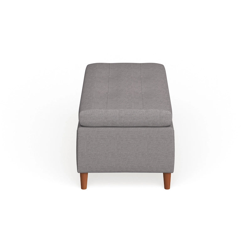 Banc ottoman de rangement du milieu du siècle