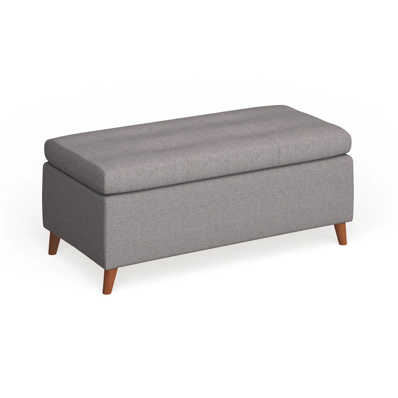 Banc ottoman de rangement du milieu du siècle