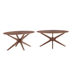 Table à manger ovale finition noyer