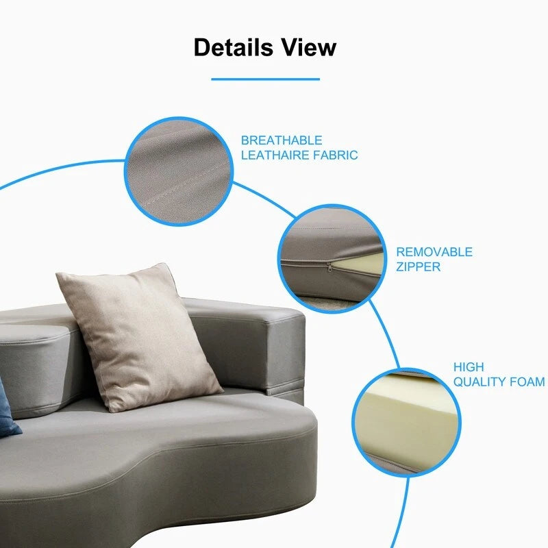 Canapé-lit futon convertible, pliable, matelas pliant en mousse, canapé-lit de sol en tissu