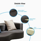 Canapé-lit futon convertible, pliable, matelas pliant en mousse, canapé-lit de sol en tissu