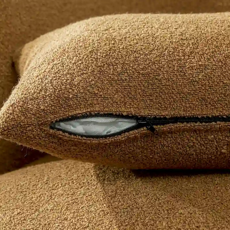 Fauteuil pivotant de 34 po de large en tissu bouclé (ensemble de 2)