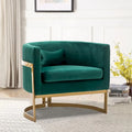 Fauteuil d'appoint, fauteuil club moderne en velours pour salon