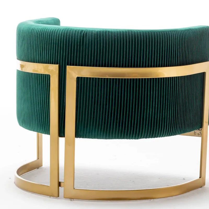 Fauteuil d'appoint, fauteuil club moderne en velours pour salon