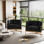 Fauteuil d'appoint, fauteuil club moderne en velours pour salon