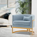 Fauteuil d'appoint, fauteuil club moderne en velours pour salon