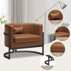 Fauteuil d'appoint, fauteuil club moderne en velours pour salon