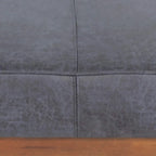 Pouf d'appoint cocktail moderne en microfibre avec cadre en bois