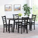 Chaises de salle à manger en hévéa (lot de 4)