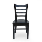Chaises de salle à manger en hévéa (lot de 4)