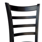 Chaises de salle à manger en hévéa (lot de 4)