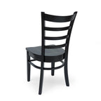 Chaises de salle à manger en hévéa (lot de 4)