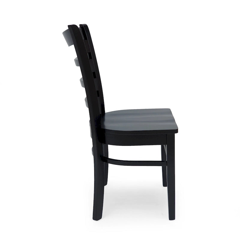Chaises de salle à manger en hévéa (lot de 4)