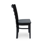 Chaises de salle à manger en hévéa (lot de 4)