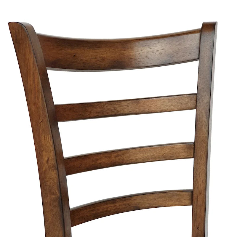 Chaises de salle à manger en hévéa (lot de 4)