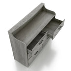 Commode double à 6 tiroirs, style transitionnel simple, de 47 pouces de large