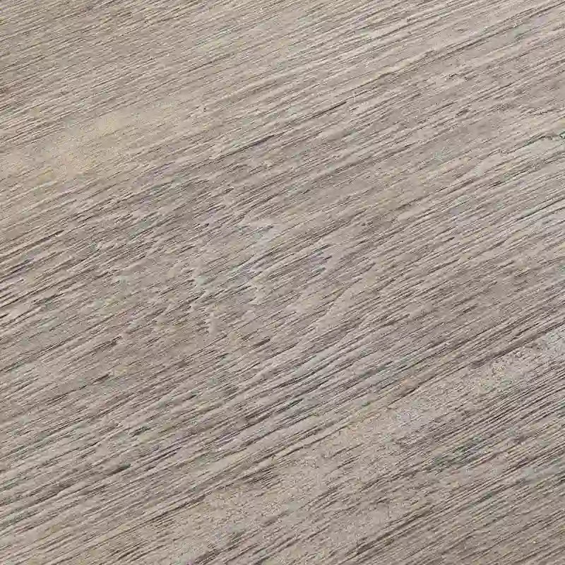 Table basse ronde en rotin et bois massif gris par