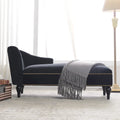 Chaise longue en velours capitonné