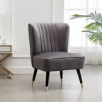 Fauteuil d'appoint contemporain en velours