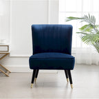 Fauteuil d'appoint contemporain en velours