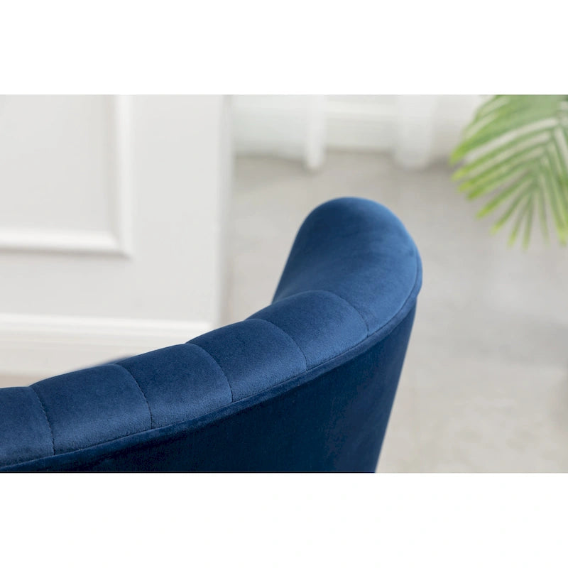 Fauteuil d'appoint contemporain en velours