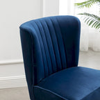 Fauteuil d'appoint contemporain en velours