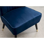 Fauteuil d'appoint contemporain en velours